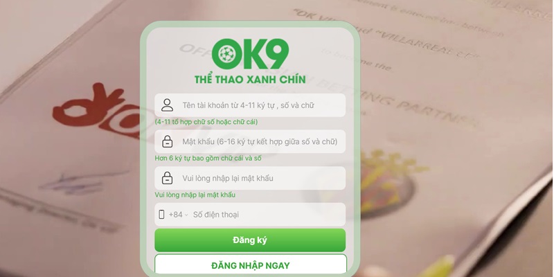 Giới thiệu nhà cái OK9 - Trải nghiệm thể thao xanh chín