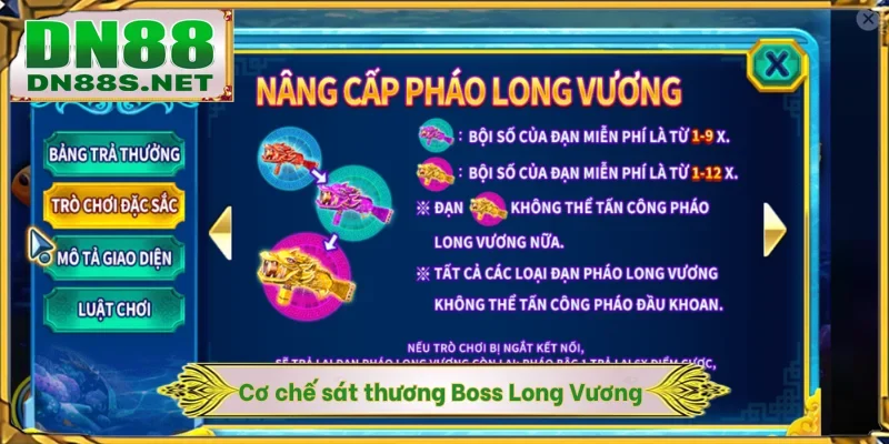 Bắn Cá Long Vương - Siêu Phẩm Trả Thưởng 1 Ăn 9999 Ở DN88
