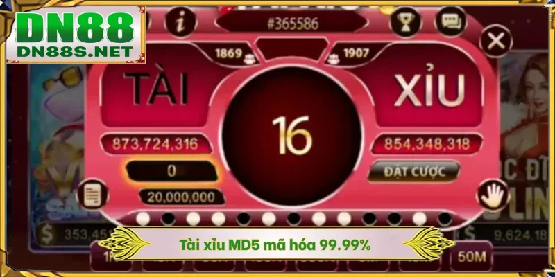 Tài Xỉu MD5 - Công Nghệ Mã Hóa Đảm Bảo Minh Bạch Ở DN88