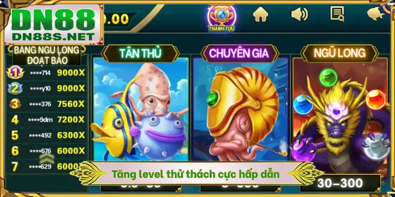 Bắn Cá DN88 - Săn Lùng Kho Báu Đại Dương X1000 Tiền Cược