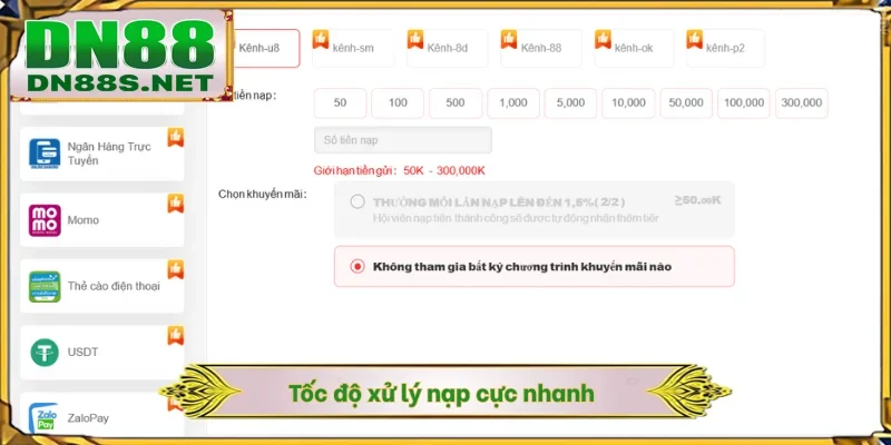 Nạp Tiền DN88 - 3 Phương Thức Thanh Toán Phổ Biến Nhất