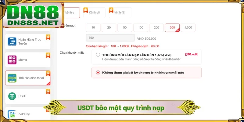 Nạp Tiền DN88 - 3 Phương Thức Thanh Toán Phổ Biến Nhất